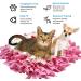 IEUUMLER Dog Snuffle Mat - Training Puzzle Toy for Dogs | 45x45cm Pink & White - International Shipping - Buy Online on GoSupps.com