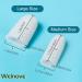 Welnove Pack of 16 Toe Protectors - Gel Toe Caps & Breathing Toe Sleeves for Pain Relief (10 Large & 6 Medium) - Prevent Corns & Blisters - White - Buy Online on GoSupps.com