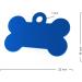 Engravo Blue Dog Tag Bone - Custom Engraving & 2 Key Rings - Small 32mm - Buy Online on GoSupps.com