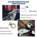 9Tong Ball Bearing Vertebrae Fishing Snap - Stainless Steel Saltwater Barrel Snap (Size 6+6 110lb 25 pcs) - Durable Fishing Accessories for All Anglers - Buy Online on GoSupps.com