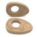 Wendysun 2pcs Lovely Cartoon Wood Teether Pure Natural Animal Hedgehog Shape Baby Teething Nursing Beech Teether Baby DIY Pendant Toy (2pcs)