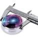 Galaxy Pattern Mini Round Pill Box - 3 Compartment Portable Organizer for Travel & Home Use - Buy Online on GoSupps.com