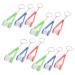 FRCOLOR 12pcs Glasses Cleaning Wipe Cleaner Cleaning Brush Eye Glasses Key Fob Mini Eyeglasses Brush Eyeglasses Cleaning Tool Multi-Function Clean Tool Fabric Portable Wipers As Shown 15.50X2.00X2.00CM