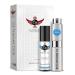 CA Perfume Duo Impression of Aventura Cologne For Men Refillable Atomizer Sprayer + Fragrance Body Oil Travel Size Roll-On Bottle 0.27 Fl Oz+0.33 Fl Oz