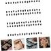 Baluue 100pcs Eye Shadow Stick Eyeshadow Makeup Sticks Eyebrow Brush Applicator Black Emulsion 7.5x0.5cm Black - Buy Online on GoSupps.com