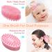 2-in-1 Exfoliating Silicone Body Scrubber and Shampoo Brush for Gentle Skin Exfoliation in Shower - Buy Online on GoSupps.com