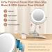 VESAUR 8.5 Large Tall Lighted Makeup Mirror | 1X/10X Magnifying Vanity Mirror | 3 Color Lights & 48 LEDs | Adjustable Brightness | Senior Pearl Nickel Swivel Cosmetic Mirror | Dual Power Supply Silver - Buy Online on GoSupps.com