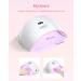 Buy SUNUV LED UV Nail Dryer Lamp - 30/60s Timer Infrared Sensor LCD Display | Perfect for Gel Nails at Home & Salon - White - Buy Online on GoSupps.com