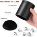 PU Leather Dice Cup with Lid and Felt-Lined Shaker - Set of 6 Dice Included for Yahtzee and Farkle Board Games - Buy Online on GoSupps.com