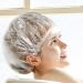 Yafeco 100 Pcs Disposable Shower Caps - Large Waterproof Clear Hair Treatment Caps for Women, Kids, Girls - Ideal for Travel, Spa, and Home Use - 18.1 Inch - Buy Online on GoSupps.com