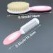 Soft Natural Bristle Baby Hair Brush and Comb Set in Pink - Buy Online on GoSupps.com