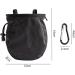 Sleeekee 1-Piece Black Climbing Gear with Metal Buckle | Adjustable Chalk Bag & Multifunctional Powder Bag for Fitness & Gymnastics | International Shipping - Buy Online on GoSupps.com