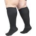 1/3 Pair Compression Socks for Wide Calf - Flight Socks for Men & Women | Extra Large Circulatory Support - Ideal for Nurses Running Pregnancy - Black 4XL - Buy Online on GoSupps.com