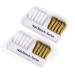2Pcs Nail Art Drill Bit Cleaning Brushes 2-in-1 Copper and Soft Brushes Nail Art Tools for Nail Salon or Home Use  White