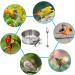 Stainless Steel Parrot Feeding Cups with Clamp Holder (3 Pcs) - Ideal for Macaw, African Gray, Parakeet, Canary, Cockatiel, Conure - Bird Cage Feeding Bowls by Hamiledyi - Buy Online on GoSupps.com