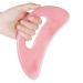 Acwoo Large Gua Sha Massager t Gua Sha Stein full body for legs back face neck Guasha Cellulite massage lymphatic drainage massager gua Sha rose quartz removal of fatigue rose quartz -1