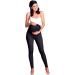 Zeta Ville Maternity Elastic Denim Look Leggings Waistband - Black & Jeans - Size 6-8 - Buy Online on GoSupps.com