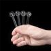 Rora 10pcs Clear Glass Oil Burner Pipe Set - High-Quality Oil Nail Pipes for Smoking - International Shipping Available - Buy Online on GoSupps.com
