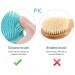 Silicone Shower Brush - Long Handle Back Scrubber for Exfoliating - Blue - Buy Online on GoSupps.com