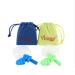 Reusable Silicone Ear Plugs for Swimming Vickay 2 Pairs Ultra Soft Noise Reduction Earplugs 32dB NRR Hearing Protection for Sleeping Snoring Shooting with 2 Storage Cases+2 Travel Pouches Dark Blue+green
