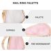 TOYANDONA Lot de 2 Palettes pour Nail Art de Coquillage Palettes de M lange pour Bagues Grand Format Motifs Marbre Blanc et Rose Outil Professionnel pour Couleurs Vernis et Pigments - Buy Online on GoSupps.com