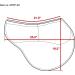 ECP All Purpose Contoured Correction Saddle Pad - Adjustable Memory Foam, White - Buy Online on GoSupps.com
