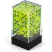Chessex Vortex Bright Green with Black D6 Dice Set - 16mm (12 Dice) - Ideal for Gaming and RPGs - Buy Online on GoSupps.com