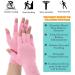 2 Pairs Compression Gloves for Arthritis Pain Relief - Unisex Fingerless Design in Pink - Buy Online on GoSupps.com