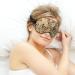 Leopard Skin Sleep Mask - Adjustable Blindfold for Men and Women | Blocks Light for Night Travel and Nap - Buy Online on GoSupps.com