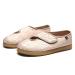 Women's Wide Width Diabetic Slippers No-Slip Adjustable Closure Edema Shoes Elderly Orthopedic Shoes Beige-7 7 Beige