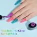 MIZHSE Neon Reflective Glitter Gel Polish Set - Fluorescent Shiny Disco Sparkle - UV LED Soak Off Gel Kit for DIY Nail Art - Salon Quality - Buy Online on GoSupps.com