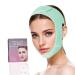V Line Lifting Mask with Chin Strap for Double Chin for Women Double Chin Eliminator Reducer Face Shaper Bandage (Green)