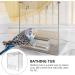 Bath Accessories Bird Bath Box PVC Parakeet Caged Bird Bathing Tub for Small Birds Canary Budgies Parrots Transparent Jaulas Para Pajaros Periquitos - Buy Online on GoSupps.com