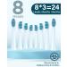 Sonic Electric Toothbrush for Adults and Kids - Rechargeable with 8 Brush Heads, 120 Days Use, 3-Hour Fast Charge, 5 Modes, Timer - Gift for Family - Light Blue - Buy Online on GoSupps.com
