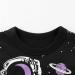 Kids Black Galaxy Spaceman Print Long Sleeve T-Shirt for Toddler Boys & Girls 4-5T - Buy Online on GoSupps.com