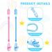 Vicloon Baby Dummy Clips - 5 Pcs BPA Free Soother Pacifier Chain Holder for Boys and Girls | Teether Toy Holder in Purple, Green, Pink, Blue, Orange - Buy Online on GoSupps.com