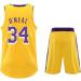 Shop Basketball Jersey Shirt & Shorts for Children & Adults - Sleeveless Suit B-34-Gelb S - International Shipping Available - Buy Online on GoSupps.com