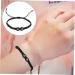 Didiseaon 3pcs Black and White Heart Bracelet Women Bracelet Initial Bracelets Heart Bracelet Handmade Couples 6X6X0.5CM Black B - Buy Online on GoSupps.com