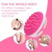 Avalon Anti Cellulite Massager & Exfoliating Body Brush - Pink | Cellulite Remover for Fat Deposits | Shower Scrubber for Massage with Cream or Oil - Buy Online on GoSupps.com