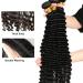 10A Brazilian Deep Wave Human Hair Bundles - 18 20 22 Inch | 100% Virgin Unprocessed Hair - Natural Black Wet and Wavy 3 Bundles - Buy Online on GoSupps.com