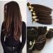 Seidig smooth slalom for wig makes 8 "X4PCs 10" X1PC 12 "X1PC Real Hair Weaven bundle 6 total 200 g black/brown shot hair weaving remy real hair bundle #4