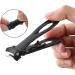 Ronlok 2X Nail Clipper Set Thick Toenail& Fingernail Cutter with Wide Jaw Opening Stainless Steel Nail File for Men&Women Black - Buy Online on GoSupps.com