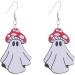 Feylie Halloween Wood Earrings - Vintage Skull & Spider Dangling Statement Jewelry for Girls - Buy Online on GoSupps.com