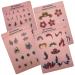 Face Painting Practice Board Body Paint Exercise Board with Various Patterns HNShining Reusable Painting Patterns Exercise Template Painting Skill Practice Sheet