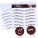 BIUDECO Authentic Eyebrows 4pcs Eyebrow Stickers Waterproof Makeup Eyebrow Transfers Stickers Eyebrow Tool Applique 4d Cosmetic 21x15cm Brown - Buy Online on GoSupps.com
