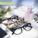 Cat Eye Reading Glasses for Women - 2 Pairs with Blue Light Blocking | Fashionable Milky Black & Brown Tortoise +1.25 X - Buy Online on GoSupps.com