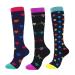 Sabarry compression stockings for women and men 3 pairs best graded athletic fit for running nurses air travel pregnancy blood flow relaxation-20 25 mmHg black L-XL