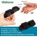 Buy Welnove Finger Splint | 2 PCS Adjustable Finger Brace for Trigger Finger Broken Fingers & Stabilization - Black Medium - Buy Online on GoSupps.com