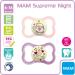 MAM Dental Pacifier Supreme for Girls (6-16 Months) - Pack of 4 Skin Soft Silicone Tooth-Friendly Design - Buy Online on GoSupps.com