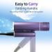 Travel Hair Dryer for Women - Powerful Ionic Blow Dryer Lightweight & Portable with 3 Temp Settings Folding Handle & Storage Bag - Fast Drying in Purple - Buy Online on GoSupps.com
